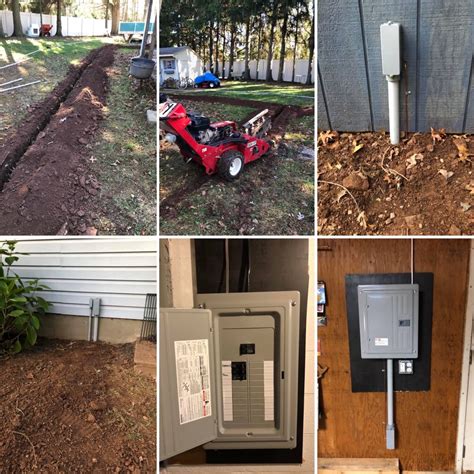 electric box going into shed|electrical wiring for shed.